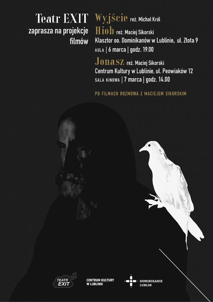 Pokaż zdjęcie: Plakat Teatr Exit zaprasza na projekcje filmów