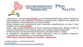 Pokaż zdjęcie: Opis dotyczący etapów konkursu.