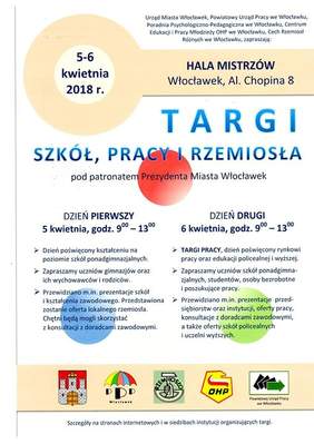 Plakat promujacy targi - zaproszenie dla odwiedzających