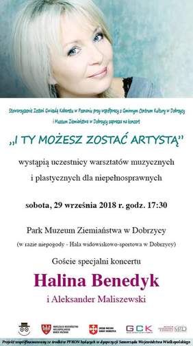 Pokaż zdjęcie: Plakat promujący koncert pt.: „I Ty możesz zostać artystą”