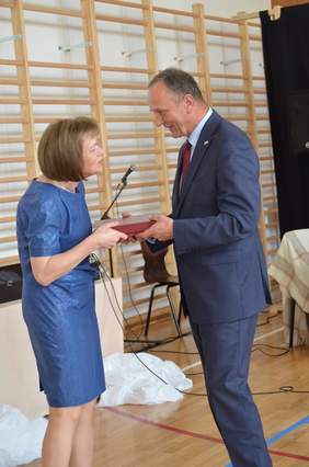 Dyrektor Oddziału Podkarpackiego PFRON składa gratulacje i życzenia Dyrekcji Ośrodka