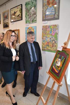 Pokaż zdjęcie: Zwiedzanie wystawy