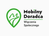Logotyp z napisem Mobilny Doradca Włączenia Społecznego 