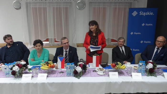 Pokaż zdjęcie: Powitanie uczestników konferencji przez Barbarę Daniel Dyrektor Wydziału Zdrowia i Polityki Społecznej Urzędu Marszałkowskiego
