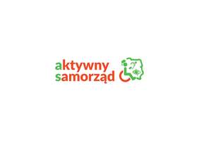 Pokaż zdjęcie: grafika z napisem aktywny samorząd, po prawej stronie osoba na wózku inwalidzkim oraz zarys kraju