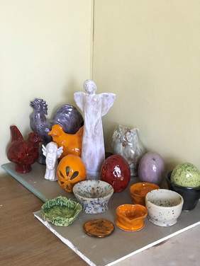 Pokaż zdjęcie: Prace wykonane w pracowni ceramicznej przez uczniów SOSW nr 2 w Przemyślu