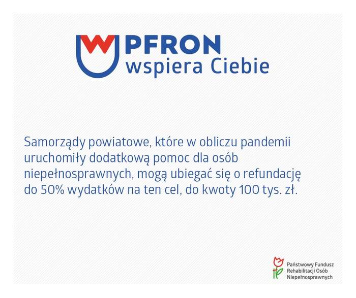 Pokaż zdjęcie: Informacja o wsparciu dla samorządów powiatowych