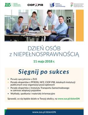 Pokaż zdjęcie: Plakat promujący Dzień Osób z Niepełnosprawnością