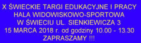 Informacja dotycząca targów