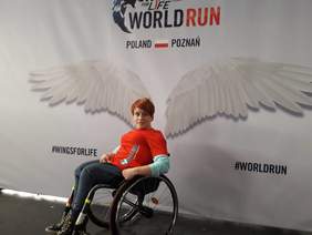 Pokaż zdjęcie: Anna Sułkowska trzeci raz startowała w wyścigu Wings for Life World Run Polska w Poznaniu