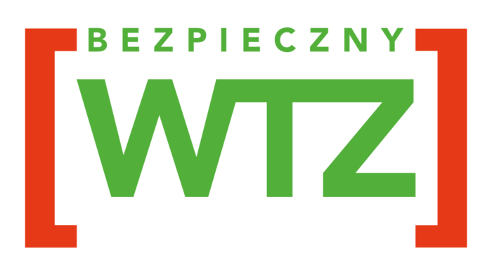Pokaż zdjęcie: grafika napisu Bezpieczny WTZ