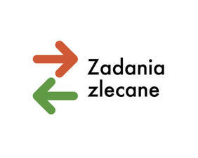 Pokaż zdjęcie: Czarny napis na białym tle: zadania zlecane. Obok napisu strzałki czerwona i zielona.