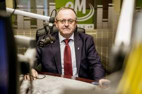 Pokaż zdjęcie: Dyrektor Andrzej Michalski w Radio eM Kielce