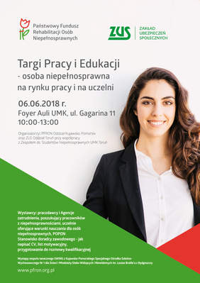 Plakat promujący Targi Pracy i Edukacji