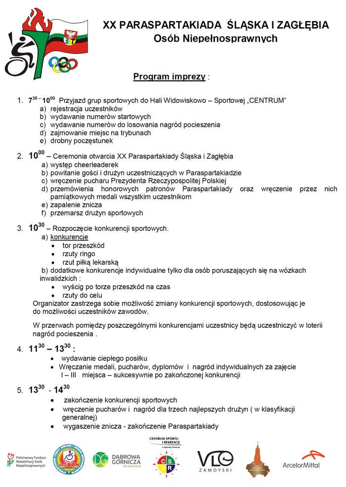 Pokaż zdjęcie: Program imprezy