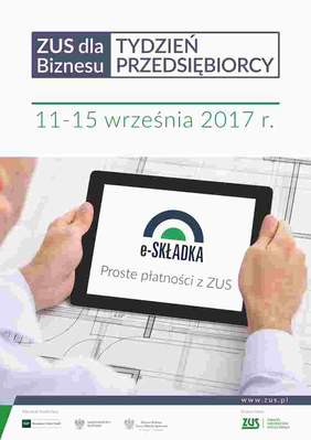Pokaż zdjęcie: PFRON na Tygodniu Przedsiębiorcy w ZUS od 11 do 15 września