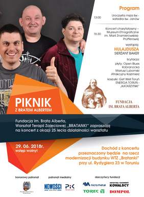Plakat informacyjny nt. uroczystości