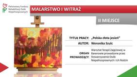 Pokaż zdjęcie: Weronika Szulc autor pracy pt.: „Polska złota jesień"
