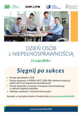 Plakat Dnia Osób z Niepełnosprawnościami