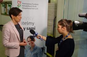 Pokaż zdjęcie: Wywiad dr Anny Skupień, dyrektor Oddziału Wielkopolskiego PFRON dla TVP 3 Poznań