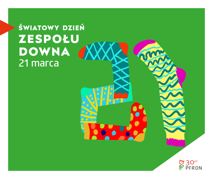 Pokaż zdjęcie: Skarpetki nie do pary układające się w liczbę 21.