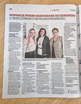 Pokaż zdjęcie: Zdjęcie artykułu o ofercie PFRON dla seniorów