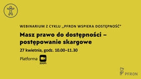 Pokaż zdjęcie: LOGOTYP „Masz prawo do dostępności – postępowanie skargowe”