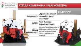 Pokaż zdjęcie: Józef Woźniak i Bogusław Rzepka autorzy pracy pt.:"Z pamięci o bliskich utkana jest nasza tożsamość"