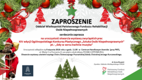 Pokaż zdjęcie: Zaproszenie na uroczystość otwarcia wystawy „Gdy w sercu kwitnie muzyka”