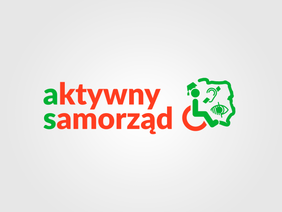 Pokaż zdjęcie: Logo programu aktywny samorząd - czerwono-zielony napis na jasnym tle.