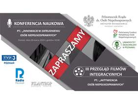 Pokaż zdjęcie: Plakat promujący Konferencję Naukową pt.: „Innowacje w zatrudnieniu osób niepełnosprawnych”