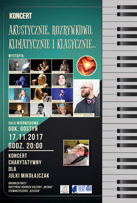 Pokaż zdjęcie: Charytatywny koncert dla Julki- plakat