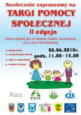 Pokaż zdjęcie: Plakat na Targi Pomocy Społecznej w Jarocinie
