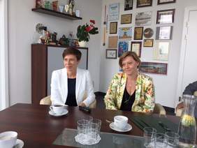 dyrektor oddziału wielkopolskiego PFRON Anna Skupień i dyrektor ROPS Aleksandra Kowalska