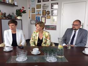 dyrektor Oddziału wielkopolskiego PFRON Anna Skupień, dyrektor ROPS Aleksandra Kowalska