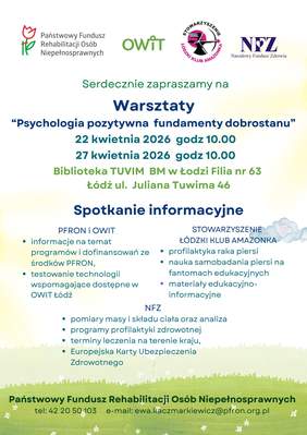 Pokaż zdjęcie: Zdjęcie jest plakatem informującym o wydarzeniu. Zamieszczone są informacje dotyczące daty, godziny i miejsca spotkania. Ponadto znajdują się zagadnienia tematyczne wydarzenia. 