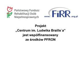Pokaż zdjęcie: Projekt jest współfinansowany ze środków PFRON