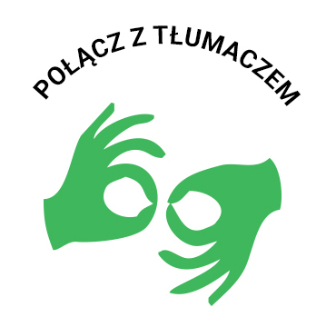 Ikona połączenia z tłumaczem języka migowego